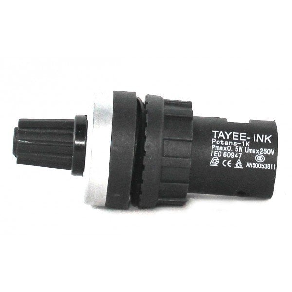 1K-22mm - TEK TURLU POTANSİYOMETRE