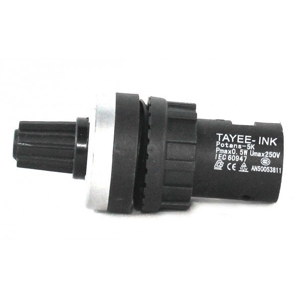 5K-22mm - TEK TURLU POTANSİYOMETRE