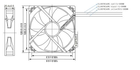 120X120X25MM-24VDC-0.33A