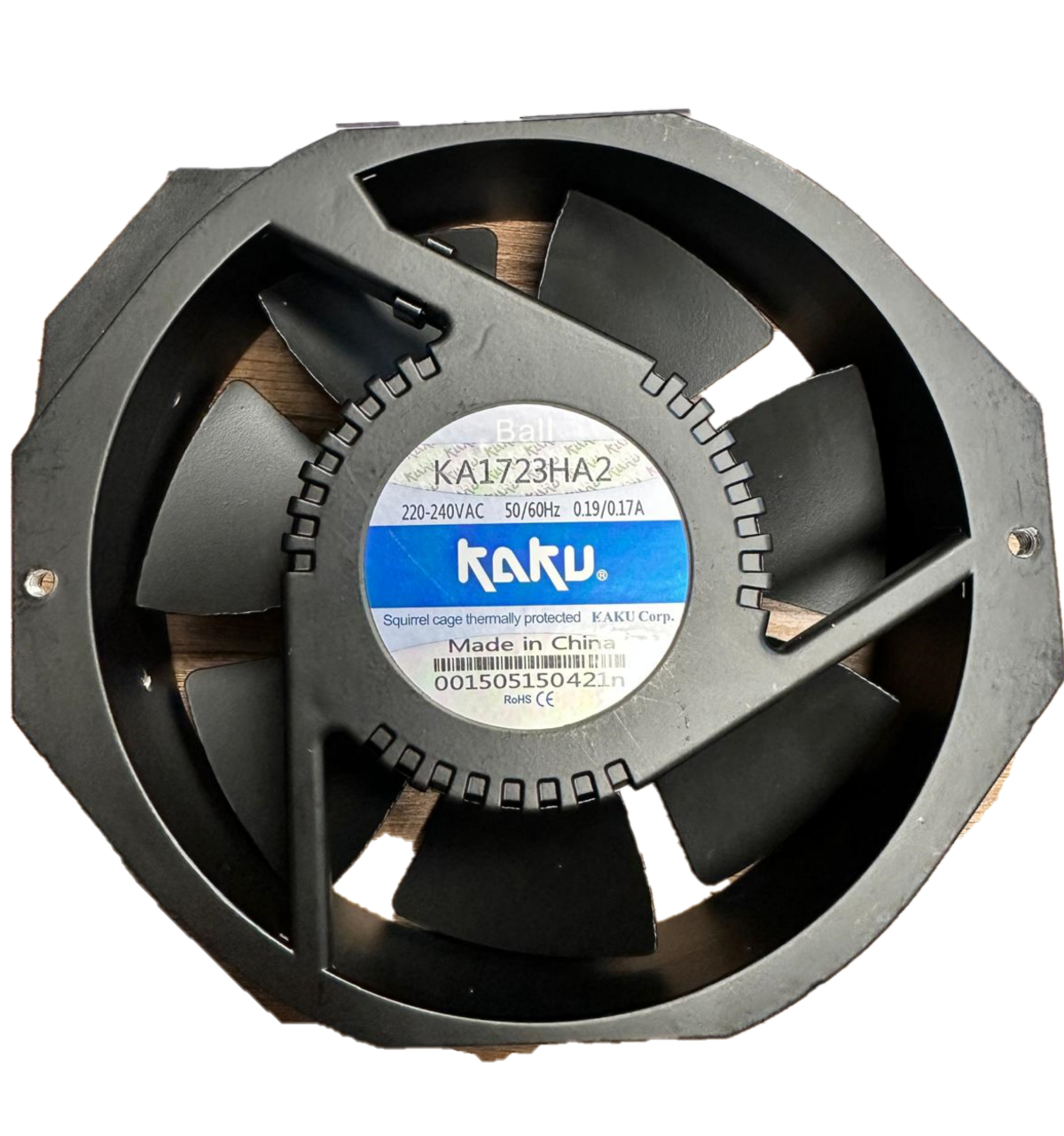 172X150X38MM-220VAC-0,19A Fan