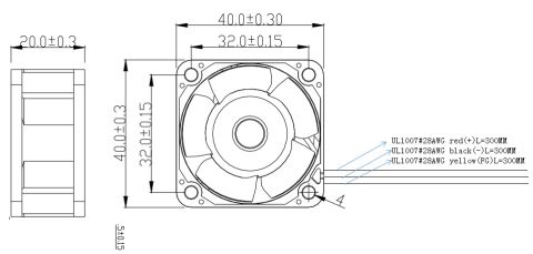 40X40X20MM-12VDC-0.15A