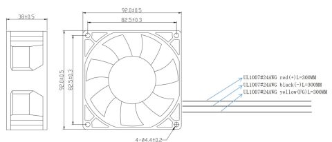92X92X38MM-48VDC-0.20A