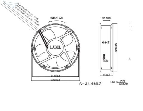 220X220X60MM-24VDC-1A