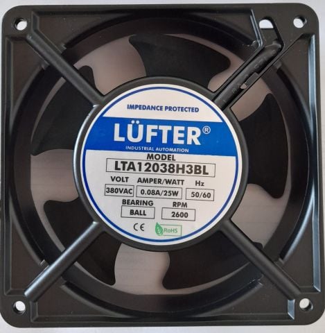 120X120X38MM-380VAC RULMANLI FAN