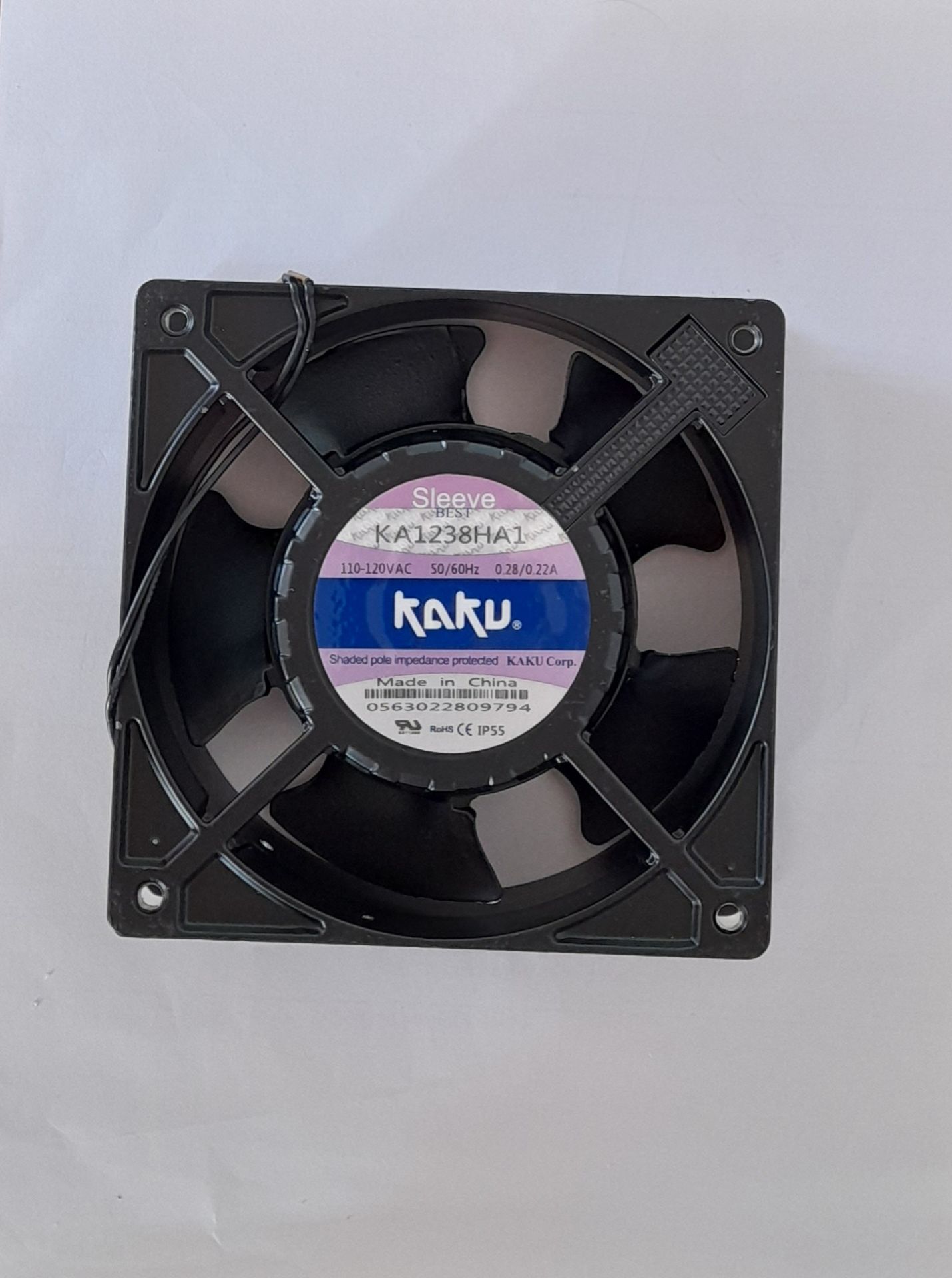 120X120X38MM-110VAC-0,28A(K.METAL SLEEVE KABLOLU )