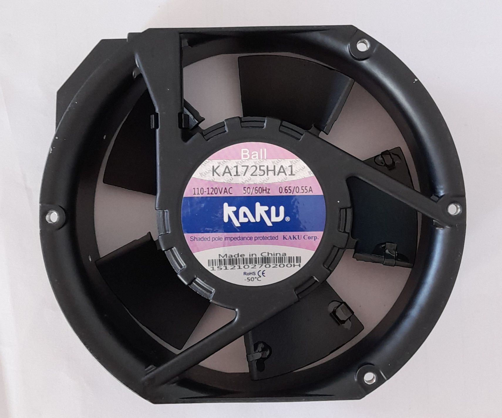 172X150X51MM-110VAC-0,65A  RULMANLI KARE FAN