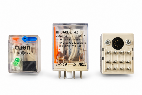 12V DC Röle 4 Kontak | HHC68B-4C MY4 Endüstriyel Röle