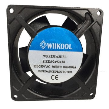 92X92X38MM 220V AC 0,08A KARE FAN