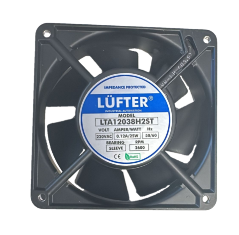 Lüfer-LTA1238H2ST 120X120X38MM-220VAC Terminal Giriş Fan