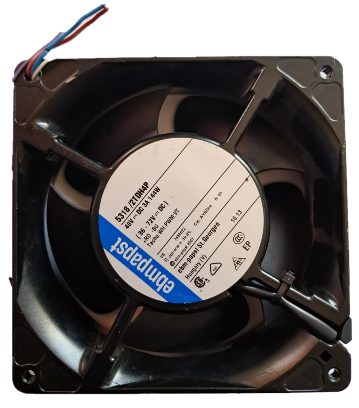 EBMPAPST 5318/2TDH4P 48VDC FAN