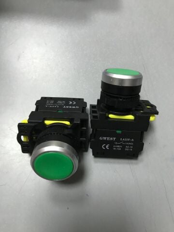 GWEST LA115-A Yeşil Yaylı 22mm Start Buton