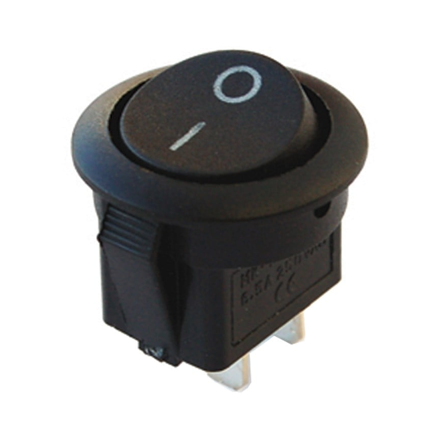 IC-133 Yuvarlak Işıksız Anahtar ON-OFF 2P