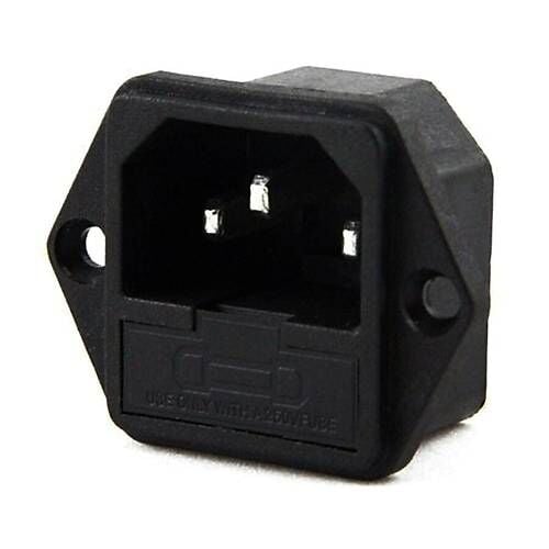 IC-213 C14 Power Soket Erkek Fuseli Kulaklı