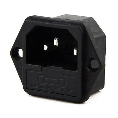 IC-213 C14 Power Soket Erkek Fuseli Kulaklı
