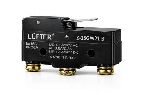 Z-15GW21-B Micro Switch 3-Pin – Kısa Palet Limit Switch