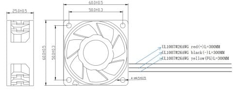 60X60X25MM-24VDC-0.25A