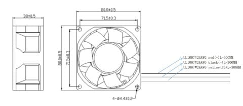 80X80X38MM-24VDC-0.80A