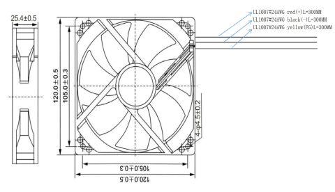 120X120X25MM-24VDC-0.45A