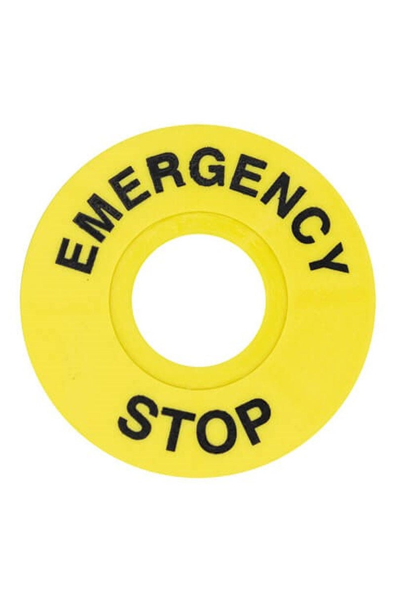 FD/60 60mm Acil Stop Etiketi Q22
