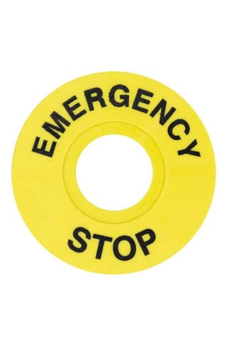 FD/60 60mm Acil Stop Etiketi Q22