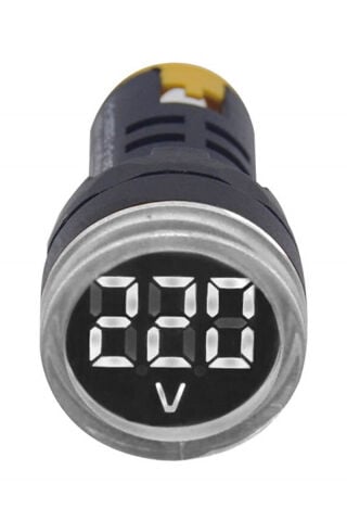 AD116-22MM 22mm LED'li Pano Tipi Voltmetre 24-550V
