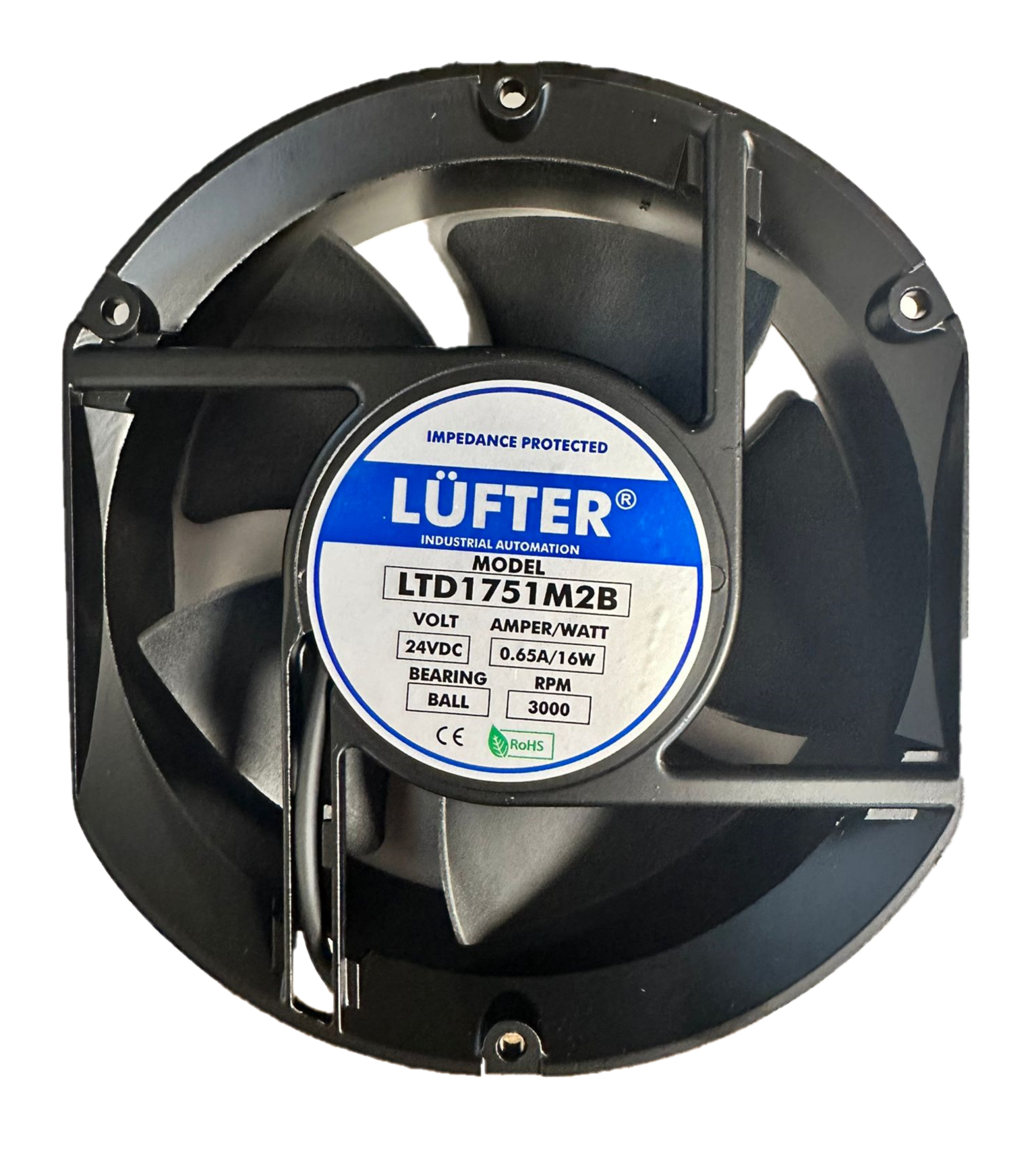 172X150X51MM 24V DC 0,60A RULMANLI FAN
