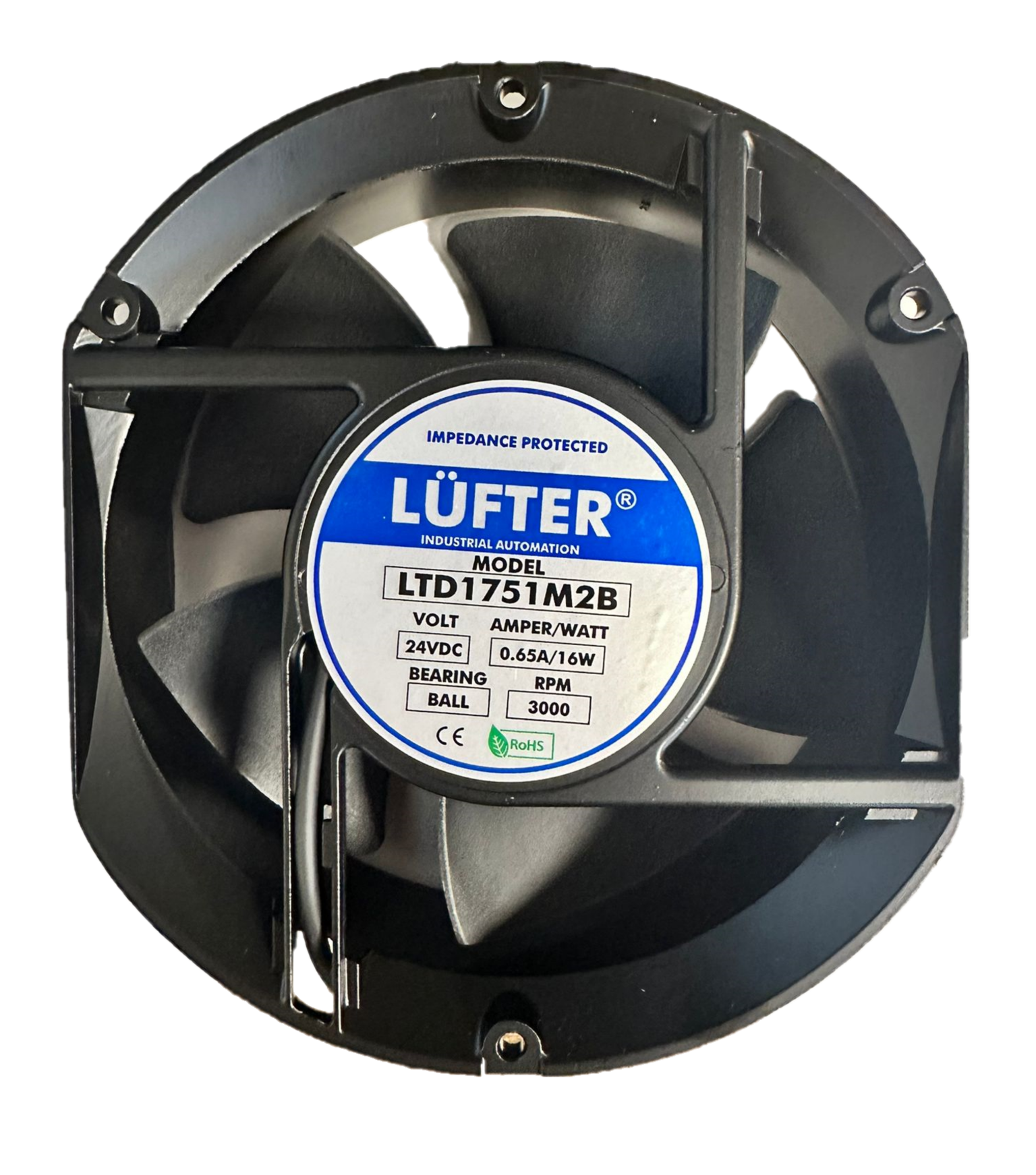 172X150X51MM 24V DC 0,60A RULMANLI FAN