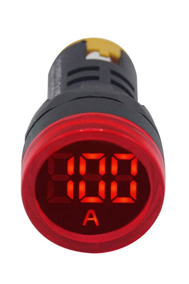 AD116-22MM Kırmızı LED Ampermetre 0-100A