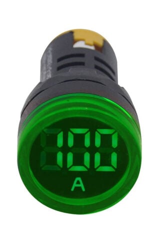 AD116-22MM Yeşil LED Ampermetre 0-100A