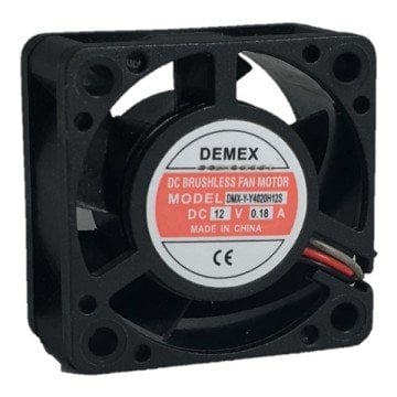DEMEX 40X40X20MM 12V DC 0,18A KARE FAN