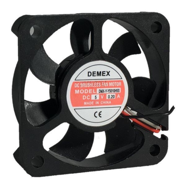 DEMEX 50X50X10MM 5V DC 0,20A KARE FAN