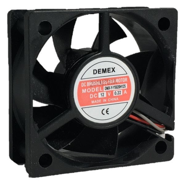 DEMEX 50X50X20MM 12V DC 0,22A KARE FAN