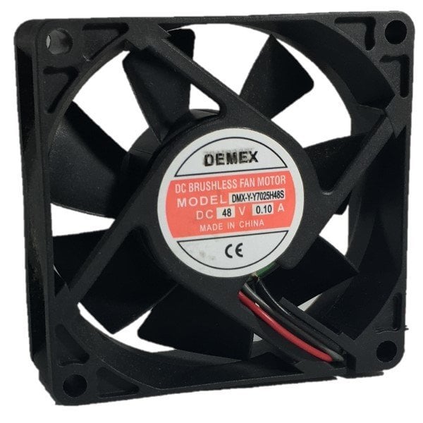 DEMEX 70X70X25MM 48V DC 0,10A  KARE FAN