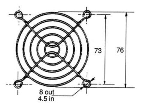 80X80 METAL FAN TELİ