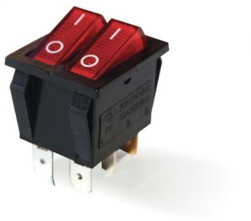 IC-101 İkili Işıklı Anahtar ON-OFF 6P