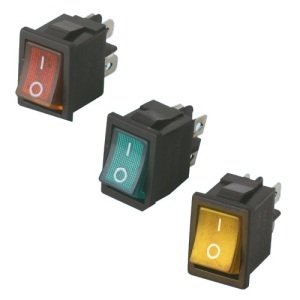 IC-118 Mini Işıklı Anahtar 3P SARI