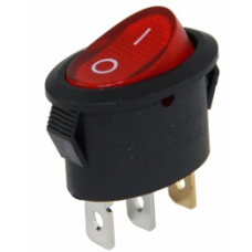 Oval Işıksız Anahtar ON-OFF 2P