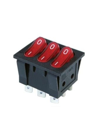 Üçlü Işıklı Anahtar ON-OFF 9P