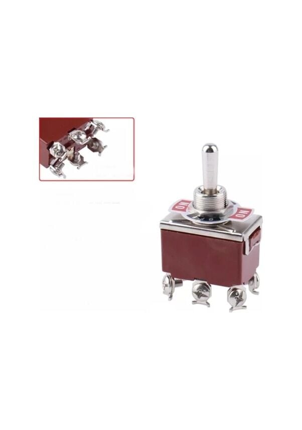 Toggle Switch ON–OFF–ON 6P