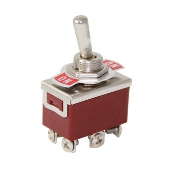Toggle Switch 6P ON-OFF-ON Ø12mm