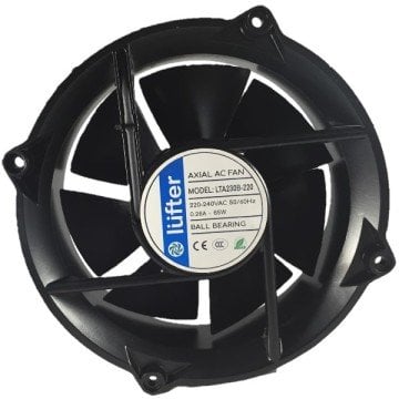 230X230X65MM 220V AC RULMANLI YUVARLAK FAN (LTA2365B)