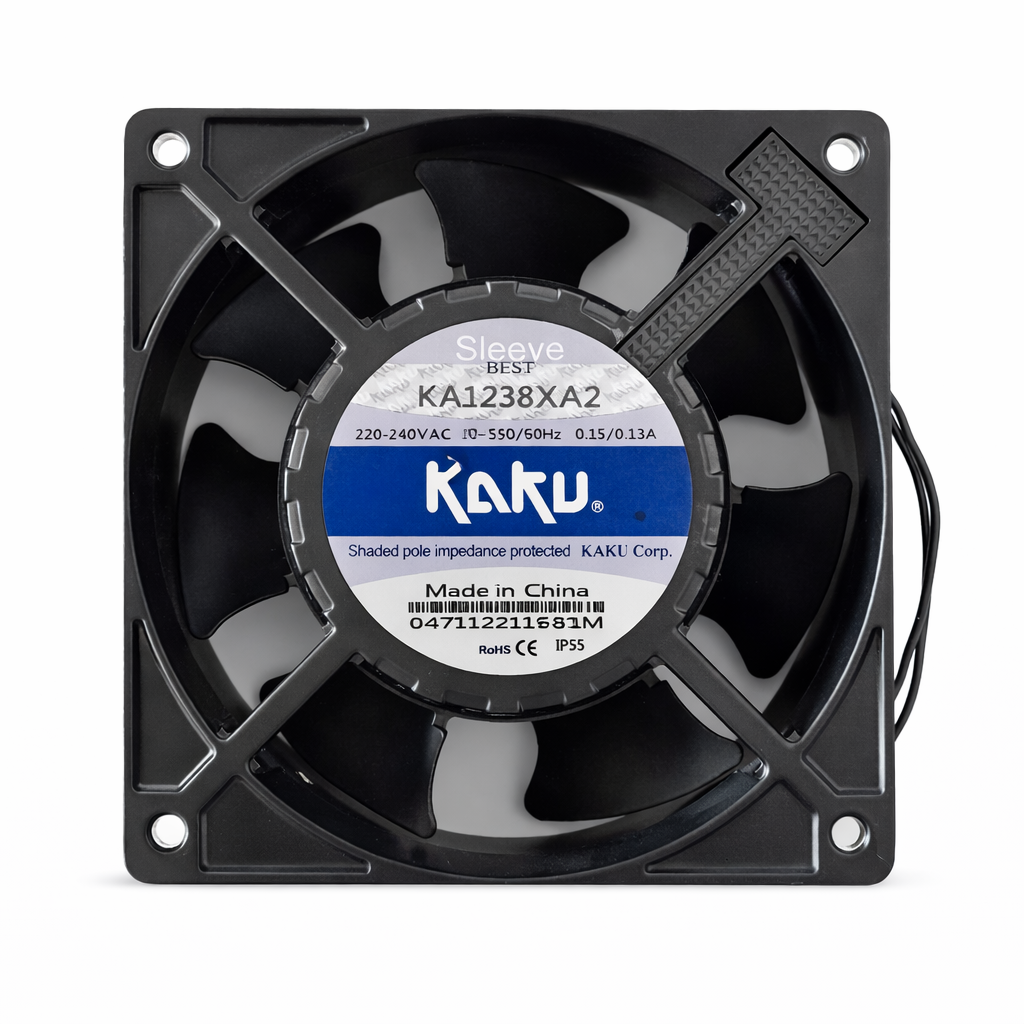 120X120X38MM-220VAC-0,15A(K.METAL SLEEVE KABLOLU )