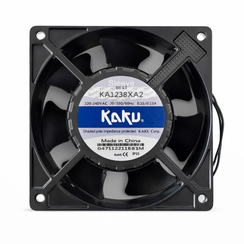 120X120X38MM-220VAC-0,15A(K.METAL SLEEVE KABLOLU )