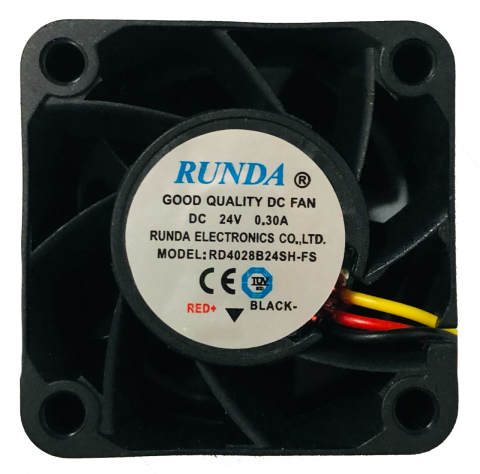 40X40X28MM 24V 0.30A 14500RPM RULMANLI KARE FAN