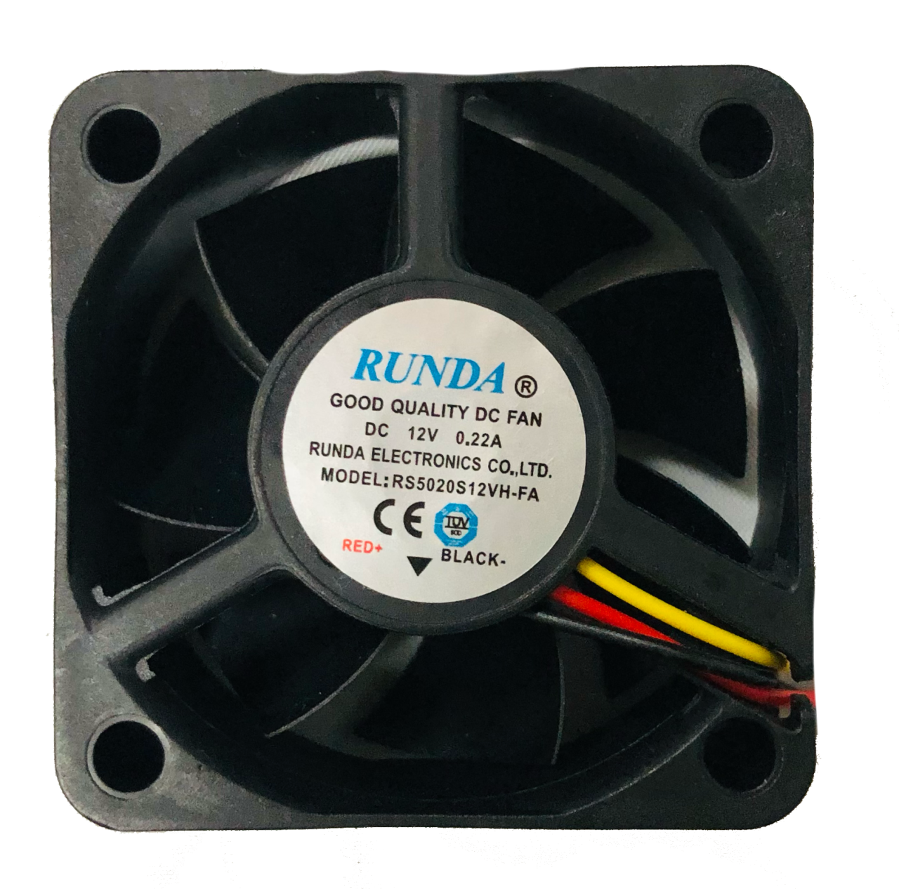 RUNDA 50X50X20MM 12V 0.22A 6200RPM KARE FAN