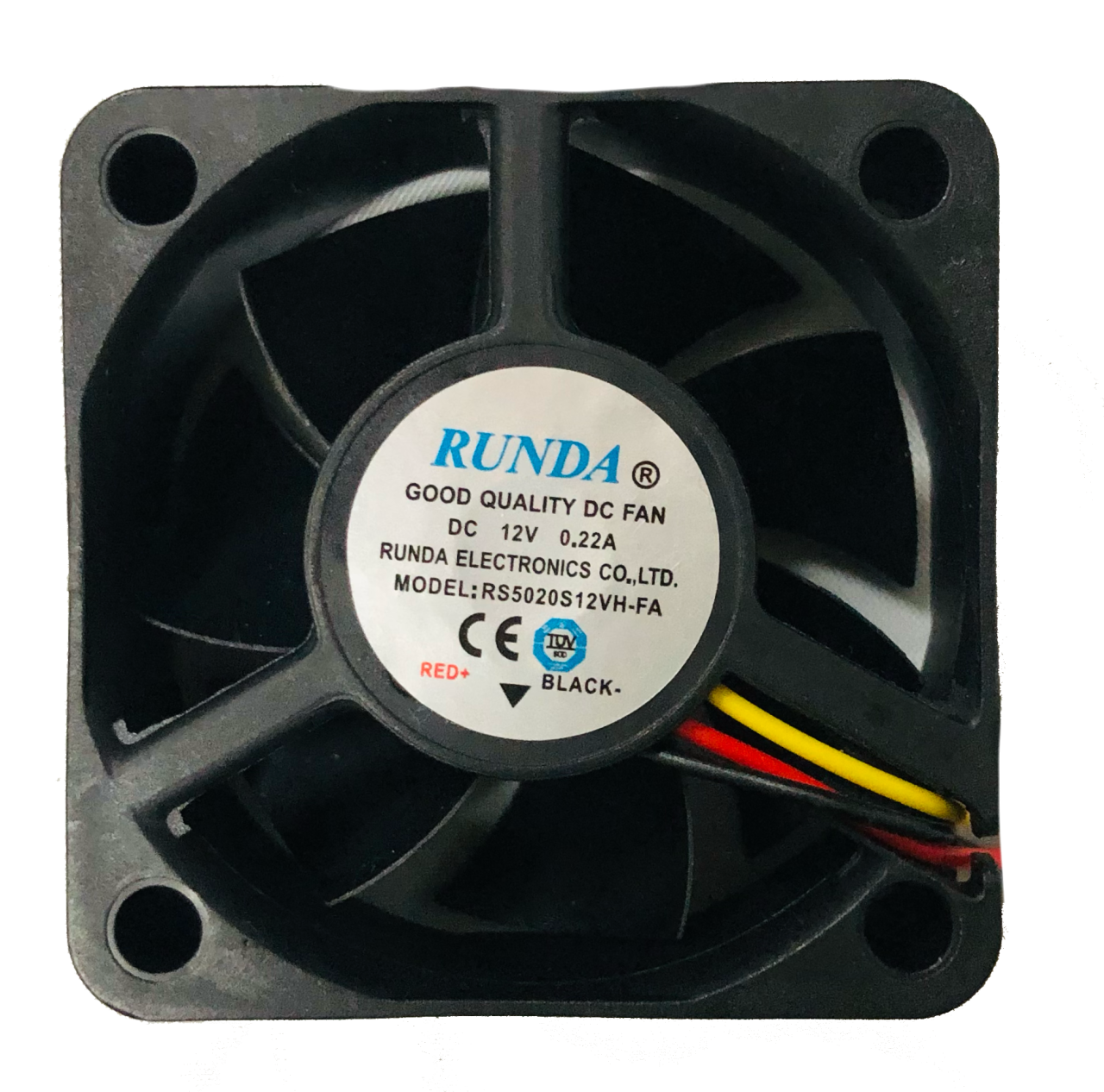 RUNDA 50X50X20MM 12V 0.22A 6200RPM KARE FAN