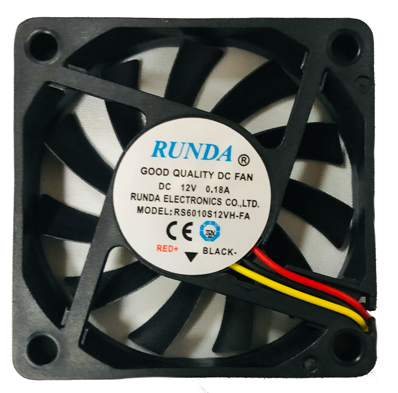 RUNDA 60X60X10MM 12V 0.18A 4000RPM KARE FAN